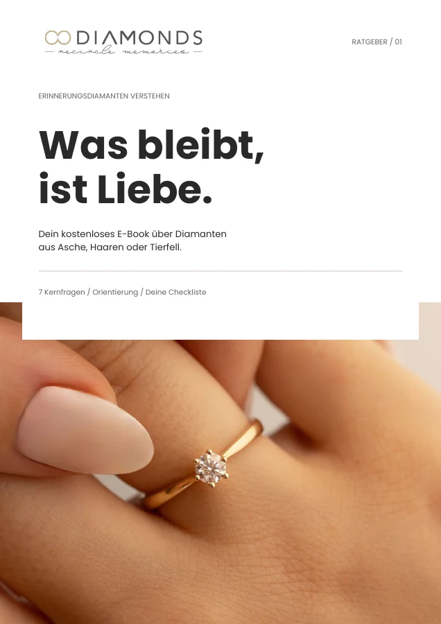Titelseite: Was bleibt, ist Liebe. – E-Book von 8 Diamonds